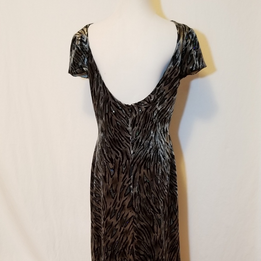 Vintage Reggio Animal Print Cutout Midi Dress 14 - Picture 3 of 8